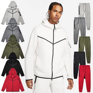 Mens Tech Fleece Jacke Joggers Marca Casual Fiess Mulheres Sportswear Tracksuit Bottoms Skinny Sweatpants Calças Preto Cinza Academias Jaquetas Calças de Pista SKOA