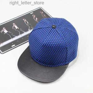 Berretti da baseball Uomo Donna Maglia a nido d'ape Punk Hip Hop Street Dance Cappello da sole regolabile Sport Parasole Protezione solare Berretto da baseball con tesa in pelle W72 YQ231214