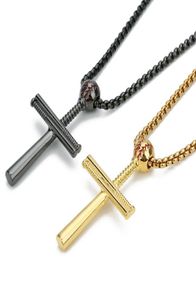 1st Gothic Baseball Culture Charms hängen halsband Punk Street Chain Halsband för män rostfritt stål inte allergiska smycken cha2871118