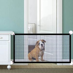 Safety Gates Pet Barrier Staket Portable Folding Dog Gate Isolation Safe Dogs Guard Enclre Mesh Baby Staket för inomhus utomhus 231213