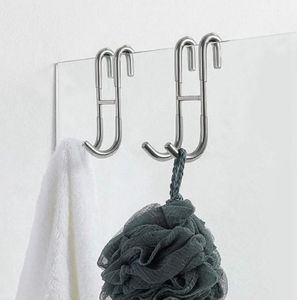 Ganchos para porta de chuveiro, gancho de toalha para banheiro, rodo, trilhos 1838023