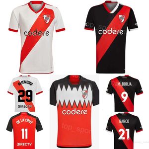 Clube Equipe River Plate Futebol 9 Borja Hernandez Jerseys 23 24 Mans 21 Esequiel Barco 26 Ignacio Fernandez 36 Pablo Solari 25 RONDON 20 CASCO Camisa de Futebol Kits Uniforme