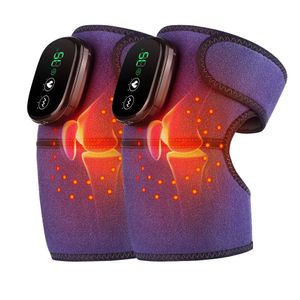 Masażer nóg elektryczne wibracje ogrzewania masażer kolanowy łokieć stawów zapalenie stawów czerwone światło stawowe bólu ulga w ciepłym opakowaniu LCD PISKA 231214