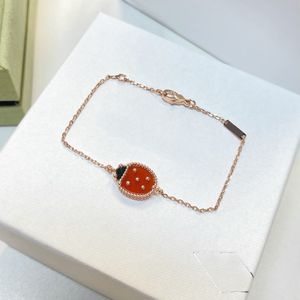 13 Stile Designer-Armband Ladybug Series Fashion Clover Charm Armbänder Armreif Ohrring Halskette Set Schmuck Geschenk