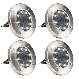 Solar Garden Lights LED Solar Power Solar Light pod ziemią lampa zewnętrzna ścieżka droga Spot wdrażone zapalanie oświetlenia podlega320d