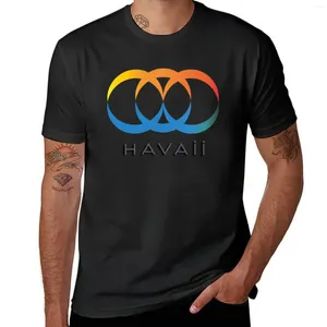 Herrtankstoppar havaii desing tema t-shirt snabbtorkning plus storlek t skjortor anpassad träning för män