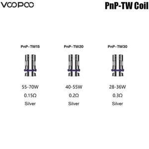 PNP POD II 카트리지 드래그 H80S/드래그 e60 키트 기화기 용 원래 Voopoo PNP TW TW TW TW TW TW20/TW30 0.15OHM/0.2OHM/0.3OHM