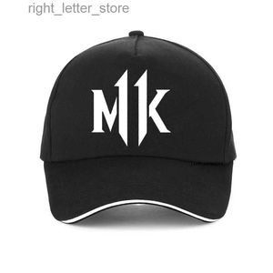 Boll Caps New Fashion Casual Mortal Kombat 11 Cap Print Popular Fighting Game Mortal Kombat 11 Baseball Caps Men Women Snapback Hat YQ231214