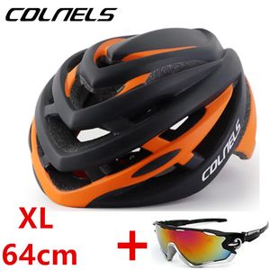 Bisiklet kaskları büyük xl 64cm boyutu bisiklet kask erkekleri nefes alabilen mtb spor güvenlik bisiklet büyük boy kafa çevresi 231213