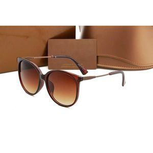 Herren Frauen Designer Sonnenbrille Sonnenbrille rund Mode Gold Rahmen Glaslinsen Brillen für Mannfrau mit Originalfällen Boxs363m