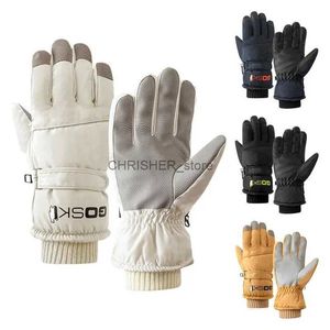 Ski Gloves Men Women Winter Ski Gloves Waterproof Touchscreen Snowboard Gloves Motorcycle Riding Snow Keep Warm Windproof Thermal GlovesL23118