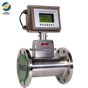 SS304 RS485 Digital Turbine Gas LPG Natural Gas Turbine Flow Meters