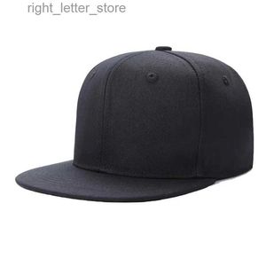 Ball Caps Solid Hip Hop Cap for Men Snapback Hat Women's Baseball Caps Regulowany płaski brzeg Bill Plain Visors Boys and Girls Street Dance YQ231214