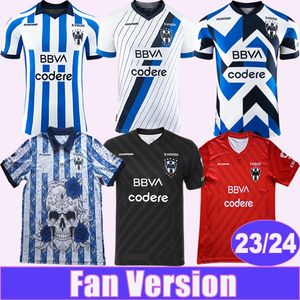 23 24 Monterrey R.FUNES MORI M.MEZA J.CAMPBELL Mens Soccer Jerseys Special Edition D.VERGARA Home Blue Away White 3rd GK Football Shirt Short Sleeve Aldult Uniforms