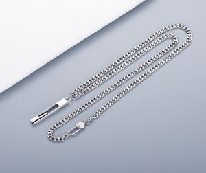 高品質のシルバープレートネックレス新製品ネックレスクラシック長方形の三次元ネックレスジュエリージュエリーサプライ全体1588114