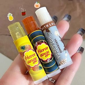 Batom Fruit Lip Balm Hidratante Clear Lip-Primer Máscara Cute Jelly Tinted Gloss Stick Lighten Lines Plump Lip Care Maquiagem Cosméticos 231214