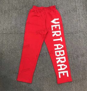 Męskie spodnie Vertarae Spity Terry Cloth High Street Bet Bet Drukowanie solidne litera Sport Casual Pants