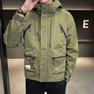 2023 봄과 가을 새로운 유럽 상품 트렌드 남성 패션 충전 기능 작업 착용 재킷 코트