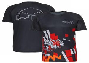 F1 Sürücü Tshirt Resmi Aynı Stil Takımı Üniforma Kısa Çevreli Yuvarlak Boyun Yarışı Takım Sıradan Nefes Alabası Hızlı Üst 7681272