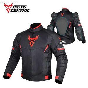 Motocycle Racing Cloting Motocentric Summer Motorcycle Protective Jacket Mens Boosable Mesh Biker Jacket Waterproof Motorcycle Reflective Clothingl2312.14