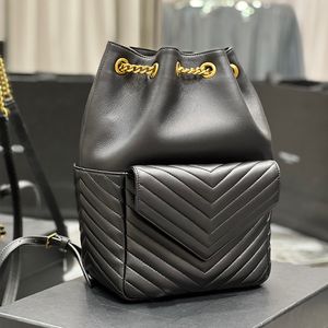 Luxus-Designer-Rucksack, modische Damen- und Herren-Büchertasche, JOE Mini-Beuteltasche aus schwarzem gestepptem Schafsleder, silberne Hardware, Umhängetasche, Umhängetasche