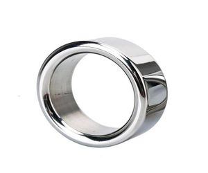 Cockrings masculino metal de metal aço inoxidável pênis de bloqueio de bola de galo de bola de bola de tardar tempo prolongar o tempo dos testículos brinquedo para man3880029