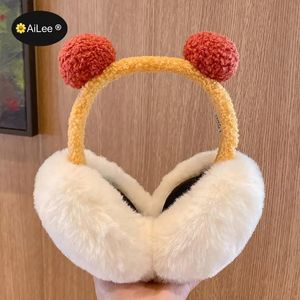 Ear Muffs Dobrável Faux Rabbit Fur Plush Feminino Inverno Earmuff Quente Ear Muffs Fones de ouvido Meninas Earmuffs Fone de ouvido Capa Aquecedores Protetor 231214