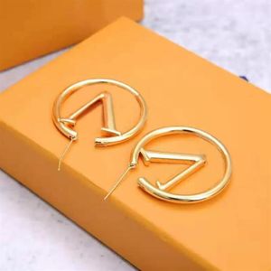 New Fashion Hoop Earrings Womens Diameter 4cm Big Circle Simple Earring for Woman High-Quality Party Wedding Lovers gift221w