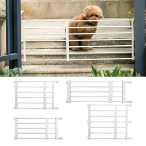 Portões de segurança curto cão portão retrátil pet portátil cerca barreira bebê para portas escadas corredores 231213