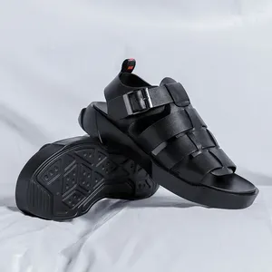 Sandały Jinxuan Summer Męski Rzym Gladiator cielęta