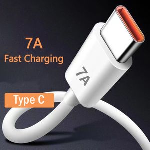 7A Fast Charge Cable USB Type C Cable For Samsung Huawei Mate 40 50 Xiaomi redmi note 11 pro USB C Data Charge Cable Wires
