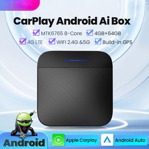 Car CarPlay Ai Box Wireless CarPlay Adapter Wireless Android Auto USB Dongle with TV Live Box 4GLTE WIFI GPS 8-Core Play
