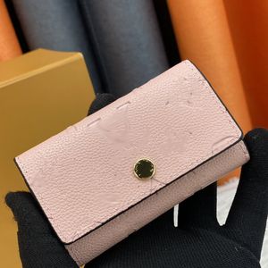 Fashion Top Quality Men and Women 6 Key Pack Wallet Card Leather Designer Famous Brand Short European and American Style M62630