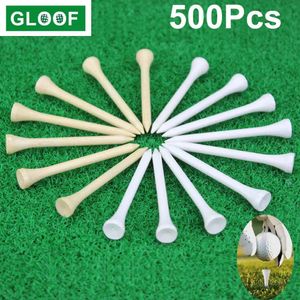 500pcs hölzerne Golf Tee T -Shirt Ersatzfahrer Reichweite Treffer des Trainers Club Accessoires Golf Tees Ballhalter 231213