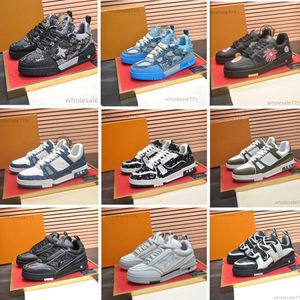 designer Shoes women men Sneaker Skate Sneakers Calf Leather Trainer Platform denim Rubber Casual Shoe Vintage Low-top Trainer Lace-up Luxury Skate Shoes Size 35-45