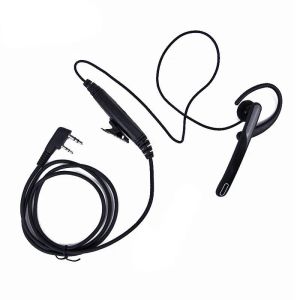 2 Pin Ear Bar Earpiece Mic PTT Walkie Talkie Headset for Kenwoo O9A9 ZZ