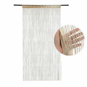 Curtain 95*200CM Door Windows Hanging Beaded Decors Curtain String Summer Fly Insect Screen Tassel Panel Curtains Door Home Decor 231213