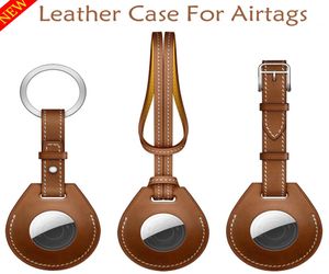 Leather Case For s Luggage Tag Bag Charm Key Ring Keychain Protective Shell For Apple s Anti-lost Tracker Cover7977983