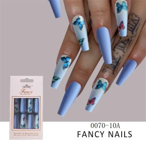 30pcs Full Cover UV Gel Glitter False Nail Artificial Tips for Decorated Design Press On Nails Art Fake Extension Tips 12 LL