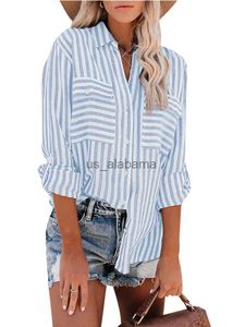 Blusas femininas camisas verão 2022 novo linho algodão listrado único breasted camisa de manga comprida para mulheres vestido moda blusas camisa xadrez yq231214