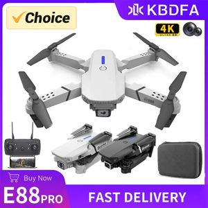 KDBFA 2023 Nuovo drone E88 Pro con fotocamera 4K WIFI FPV Drone grandangolare HD 4K 1080P Fotocamera Altezza Hold RC Quadcopter pieghevole Dron Elicottero Giocattoli Regalo teddy bag