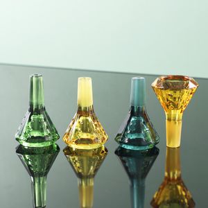 14 mm moderno geometria semplice tubo di vetro portasche di sigaretta lucidata a set di sigarette in vetro color borosilicato alto