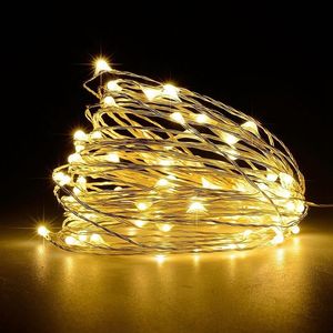 11m 21m 31m 41 m LED utomhus sollampor LEDS String Lights Fairy Holiday Christmas Party Garland Solar Garden Waterproof Lights249y