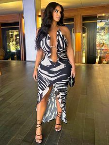 Casual Dresses Crystal Women 2024 Black White Color Female Dress Backless Sleeveless Maxi Elegant Bodycon Outfits Clothes Party Club