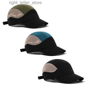 Ball Caps En yeni fasty kuru naylon su geçirmez 5 panel Snapback şapkaları erkekler için gorra beisbol gorra nio kamyoncu örgü beyzbol şapkası 56-59cm yq231214