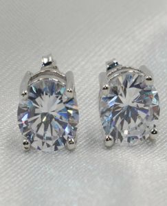 Choucong Romantic Jewelry Stud örhängen för bröllop Elegant 925 Silverfärg 5A Cubic Zirconia Stone CZ Diamond Earring G5758328