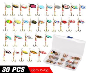 30pcs Fishing Spinner Lure Set Wobblers For Pike Carp Bass Hard Bait Lake Sea Sequins Spoon Artificial 23g Kit Accessories Jerk 22516535