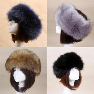 Beanie skalle kepsar vinter mode kvinnor hatt tjocka skallar mössa topp falska huvudduk ryska päls faux tom fluffig d8b6beanie279s