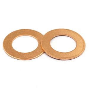 Copper flat gasket, with good elasticity, strong heat resistance, good corrosion resistance, reliable and stable sealing, factory direct sales, M6, 100*100*100