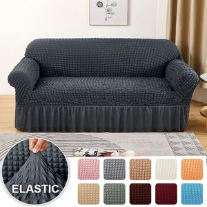 Stol täcker seersucker soffa täcker elastisk soffa slipcover justerbar soffa täckmöbler skydd för vardagsrum sovrum kontor heminredning 231213